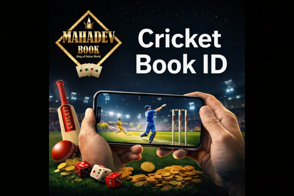 Cricket Book ID Mahadev Book online cricket exchange account login concept