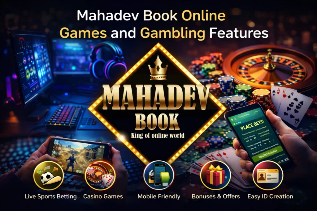 Mahadev Book online games and gambling features with sports betting and casino platform