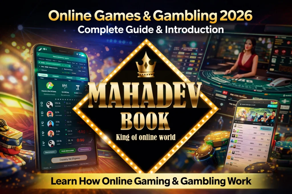 Online Games and Gambling 2026 Guide with Mahadev Book Logo
