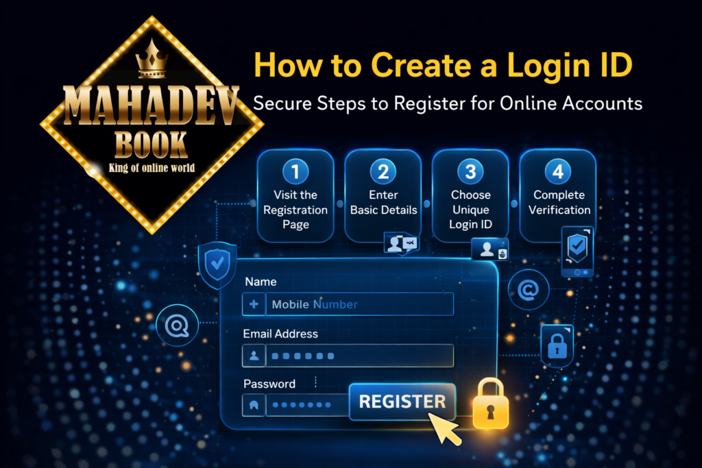 How to create a Login ID – Step-by-step guide for secure account registration with Mahadev Book platform