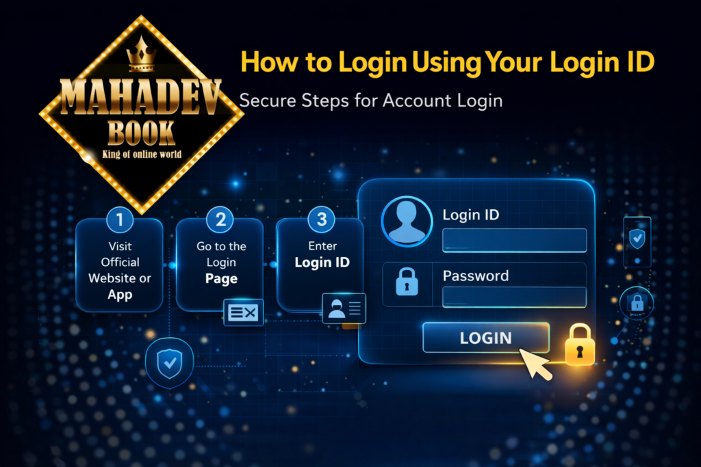 How to login using Login ID – Secure account login process with Mahadev Book platform
