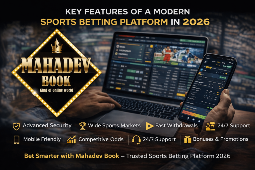 Mahadev Book modern sports betting platform features including security, live betting and fast withdrawals