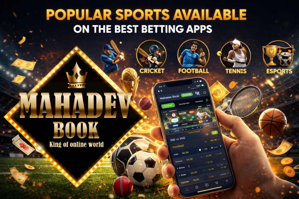 Popular Sports Betting on Mahadev Book App – Cricket, Football, Tennis and Esports Betting Platform