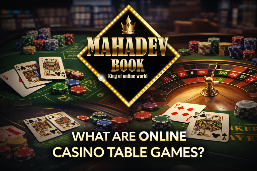 Online Casino Table Games on Mahadev Book – Blackjack, Roulette & Poker