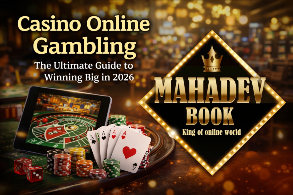 Mahadev Book casino online gambling platform logo with premium design