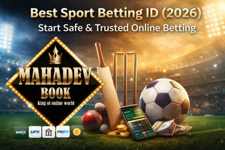 Best Sport Betting ID 2026 with Mahadev Book logo showing trusted online sports betting platform in India
