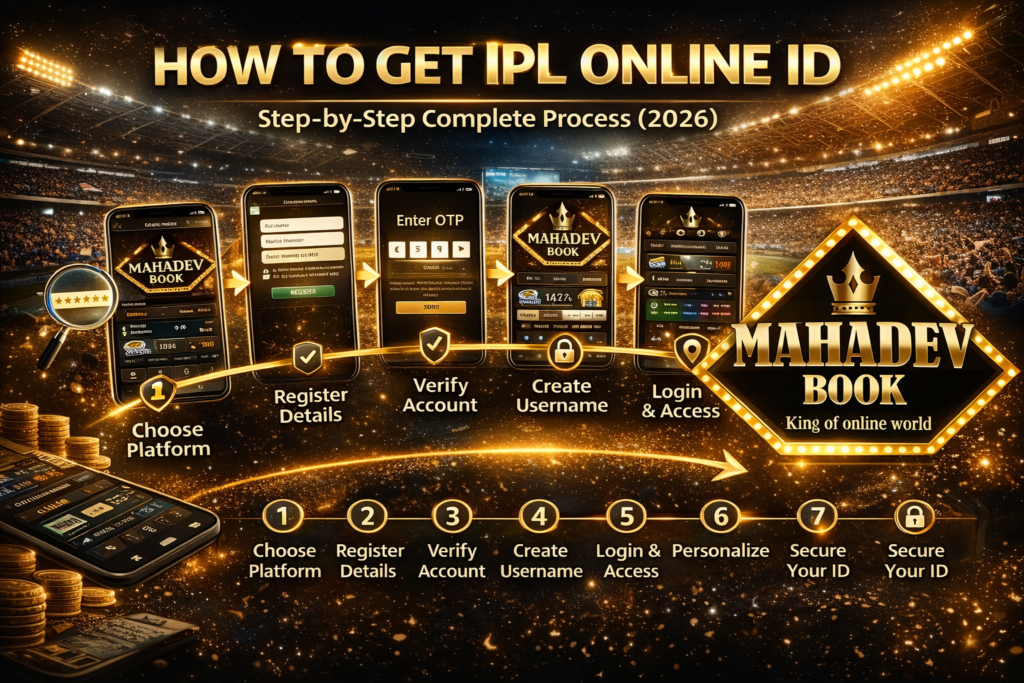 How to get IPL Online ID step by step process Mahadev Book 2026