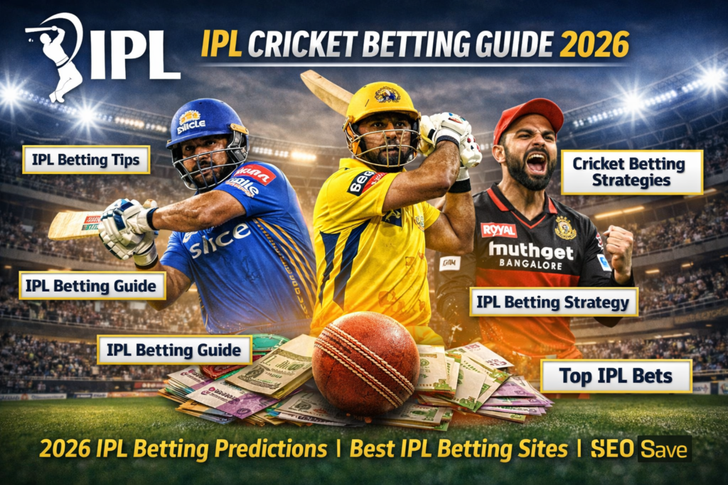 IPL Cricket Betting Guide 2026 with tips, strategies, and top IPL betting predictions