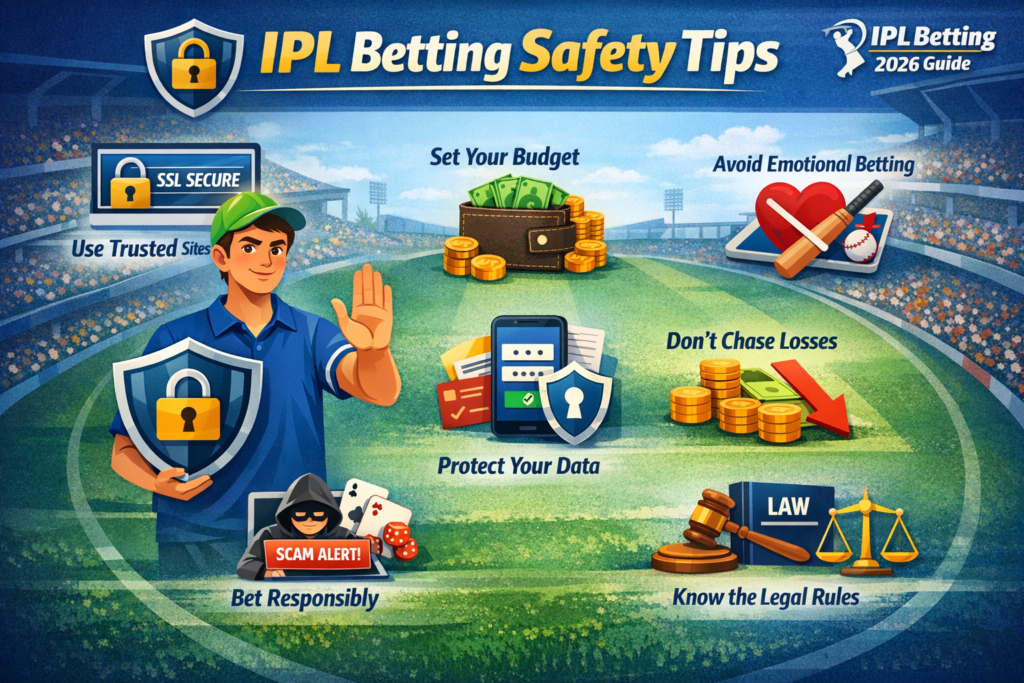 IPL cricket betting safety tips 2026 including secure betting, bankroll management and scam prevention