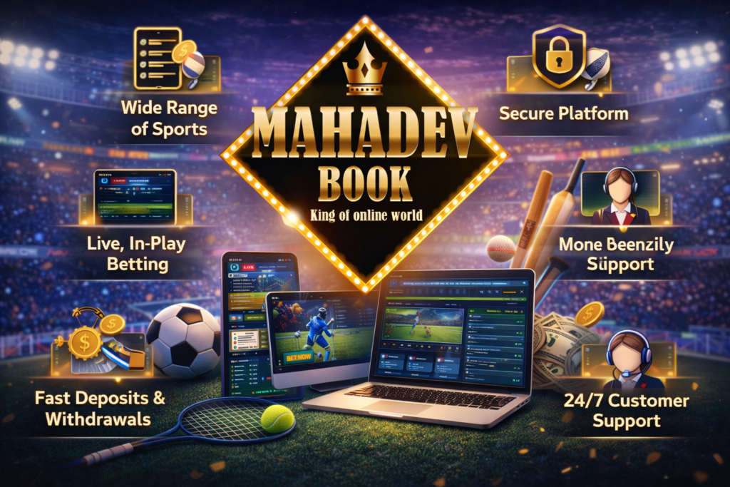 Mahadev Book sports betting platform features including live betting, secure transactions, and multiple sports markets